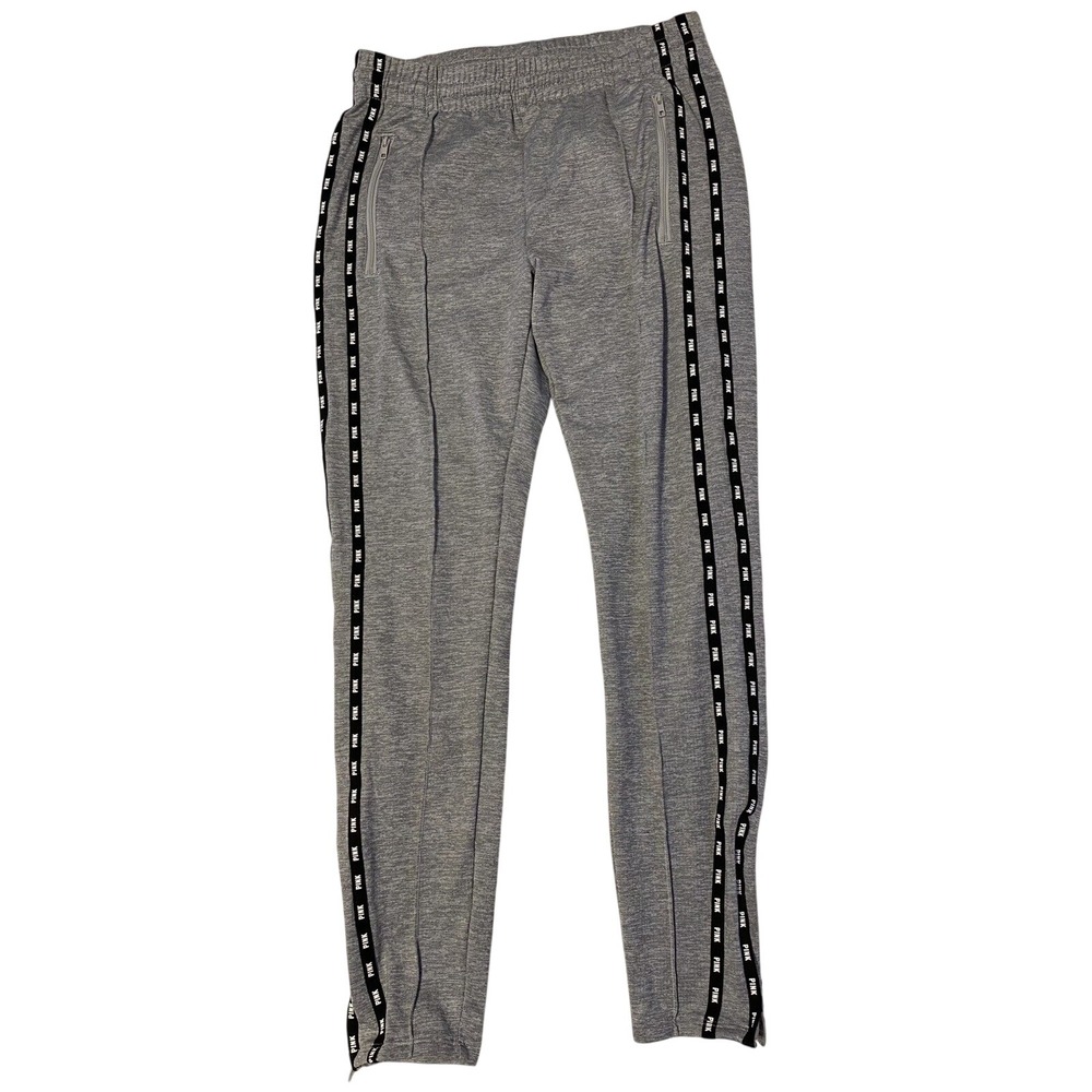 PINK Victoria's Secret Pants Womens Size XS Grey Stretch Jogger With Zip Pockets